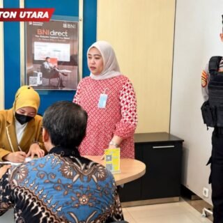 Jaga Kamtibmas, Satsamapta Polres Buton Utara Laksanakan Pengamanan di BNI Ereke