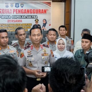 Polda Sultra Gelar Program Poliran, Bantu Hubungkan Pencari Kerja dengan Perusahaan