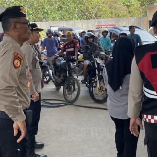 Polres Buton Utara Awasi Distribusi BBM di SPBU Wapala