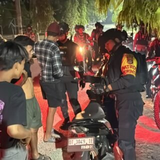Cegah Balap Liar dan Kejahatan Jalanan, Ditsamapta Polda Sultra Sisir Titik Rawan Kendari