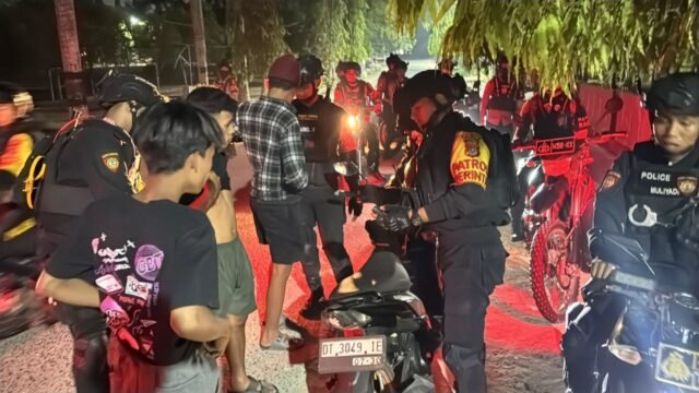Cegah Balap Liar dan Kejahatan Jalanan, Ditsamapta Polda Sultra Sisir Titik Rawan Kendari