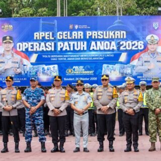 Kapolda Sultra Pimpin Apel Operasi Patuh Anoa 2026: Polisi Bersama Masyarakat Mewujudkan Lalu Lintas yang Tertib, Aman dan Berkeselamatan   