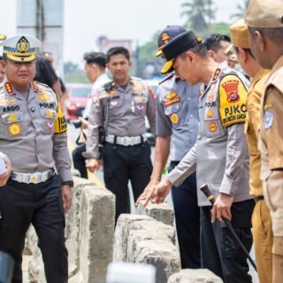 Kapolda Sultra Tinjau Enam Titik Rawan Lalu Lintas, Penanganan Dilakukan Bersama Instansi Terkait   