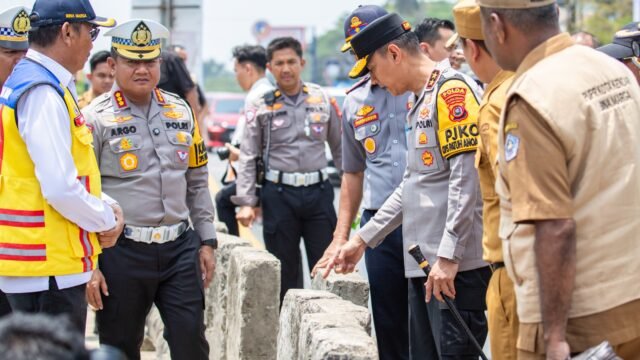 Kapolda Sultra Tinjau Enam Titik Rawan Lalu Lintas, Penanganan Dilakukan Bersama Instansi Terkait   