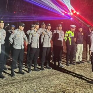 Polres Buton Utara Amankan Pesta Panen Desa Tatombuli, Warga Diimbau Jaga Kamtibmas